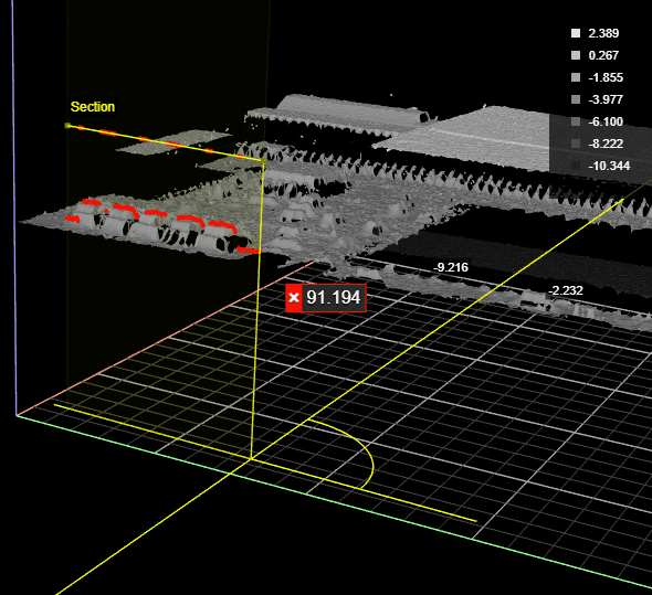 Surface Section 3D view