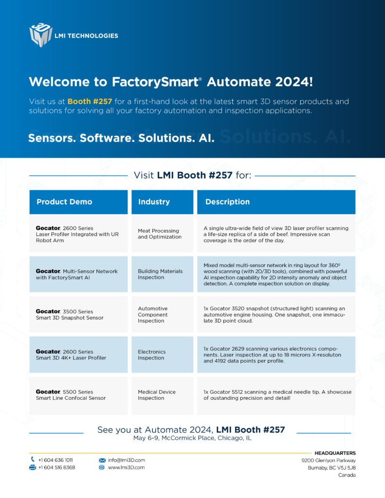LMI Technologies Automate 2024 Show Preview (3) LMI Technologies Automate 2024 Show Preview